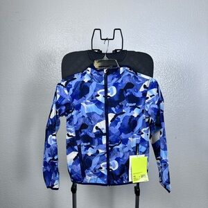 All in Motion Kids Blue Camouflage Raincoat